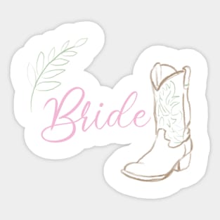 Bride Shirt Sticker